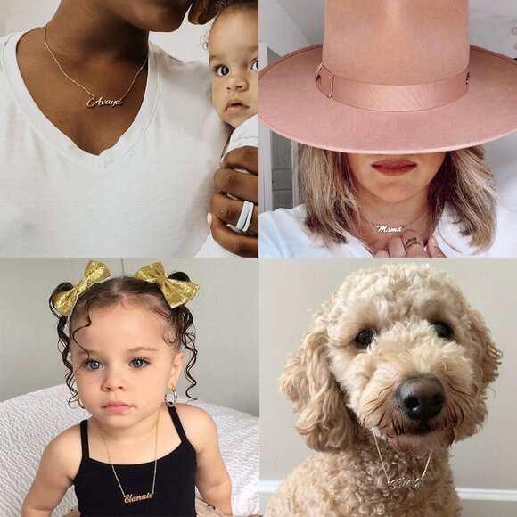 18K Gold Plated Stainless Steel Name Necklace Personalized Custom Name Julia Nec - Picture 6 of 7